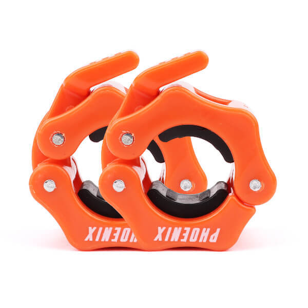 Phoenix Fitness barbell clamp 1 inch orange - British product