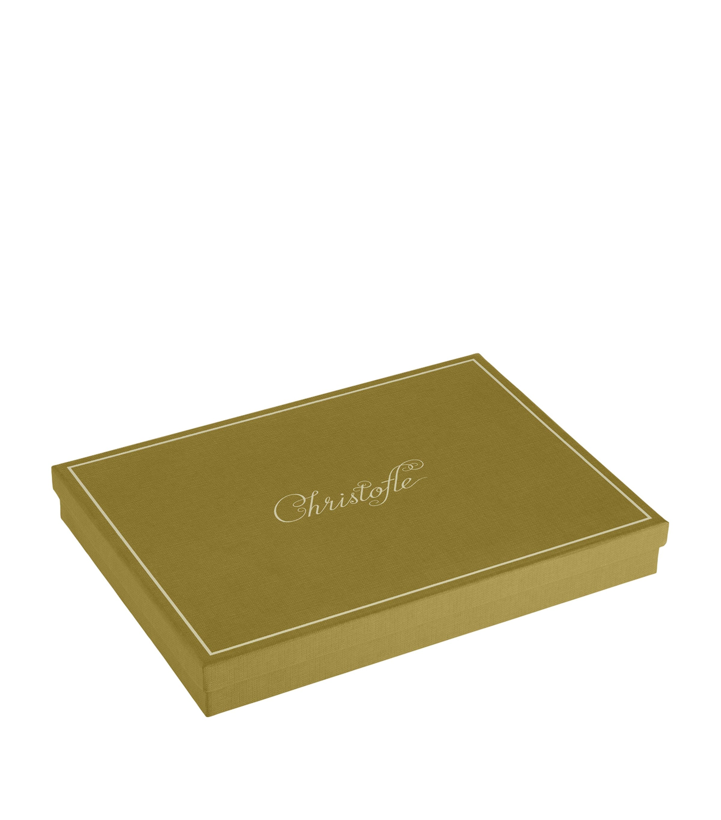 Christofle Graphik silver-plated tray 22cm x 16cm (British brand)