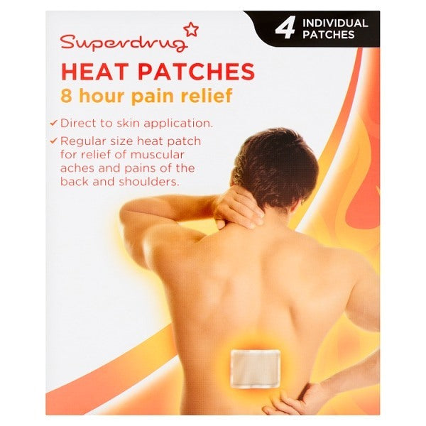 Superdrug Back Pain Relief 8 Hour Skin Heat Patch X 4 GOODS Superdrug   