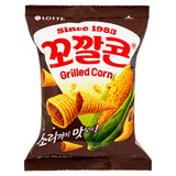 Lotte Kok Kal Cone grilled corn snack, imported from the UK