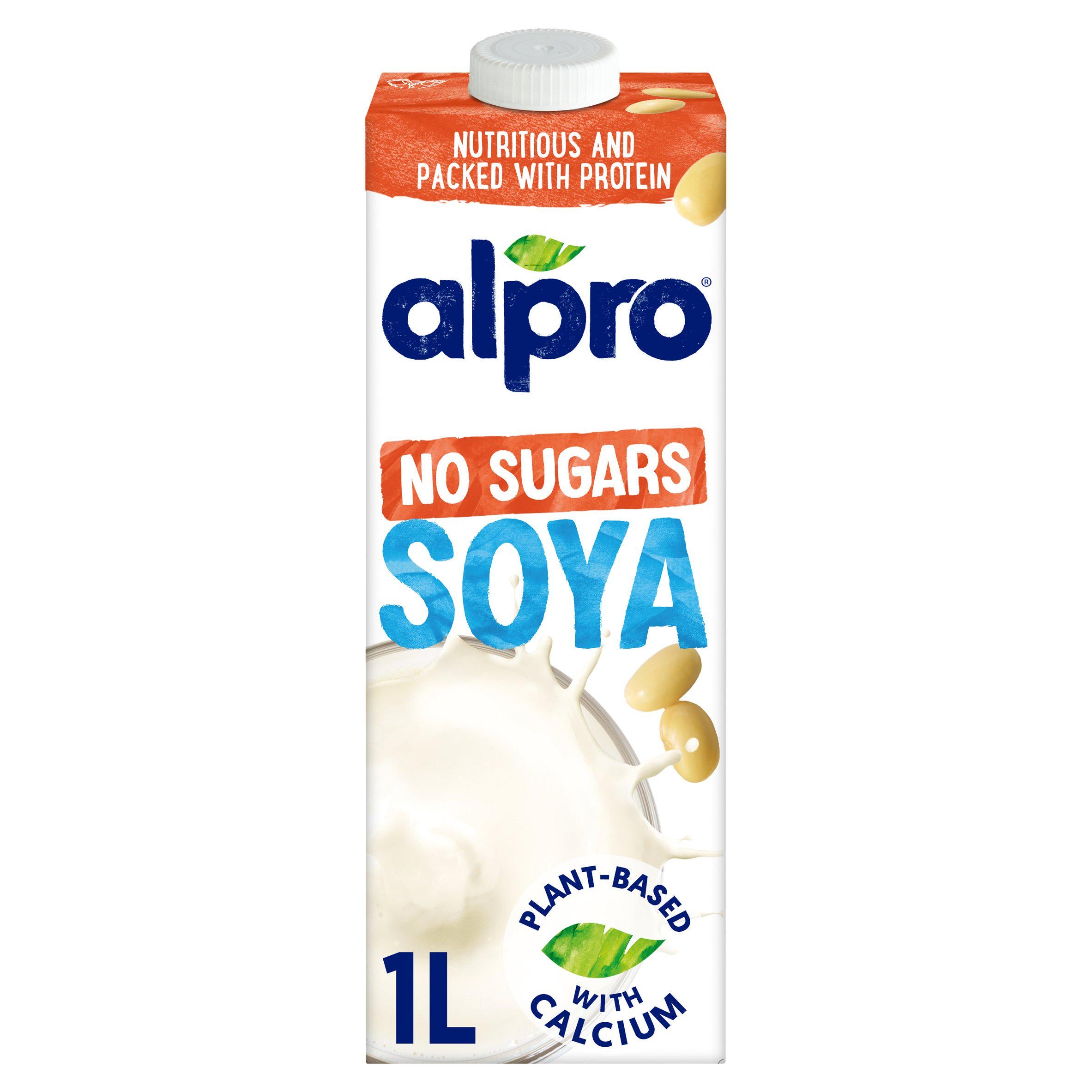 Alpro Soya Milk No Sugars Long Life Dairy Alternative 1L GOODS Sainsburys   