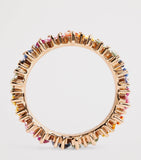 Suzanne Kalan Bold eternity ring with rainbow sapphires, UK version