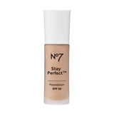 No7 Stay Perfect Foundation SPF30 30ml GOODS Boots cameo 550N  