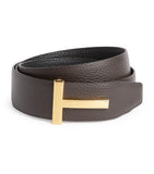 TOM FORD T Ridge reversible leather belt (British brand)