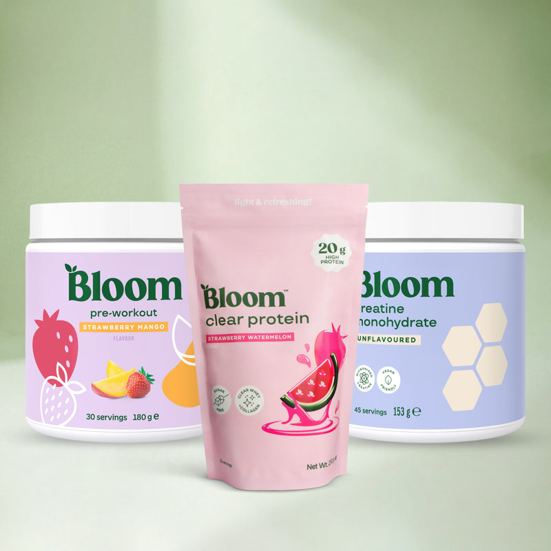 Bloom strawberry watermelon clear whey bundle 589g (British brand)