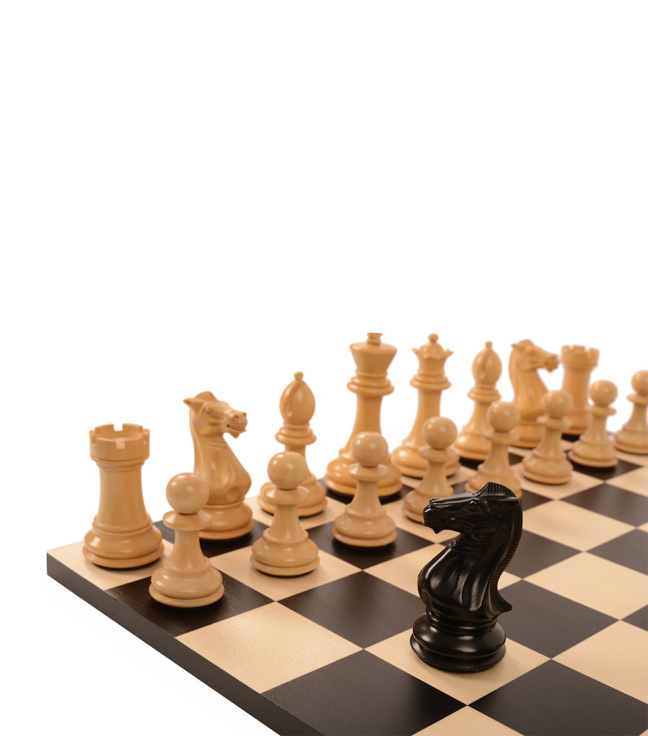 Purling Heritage Ebony V Boxwood chess set, imported from the UK