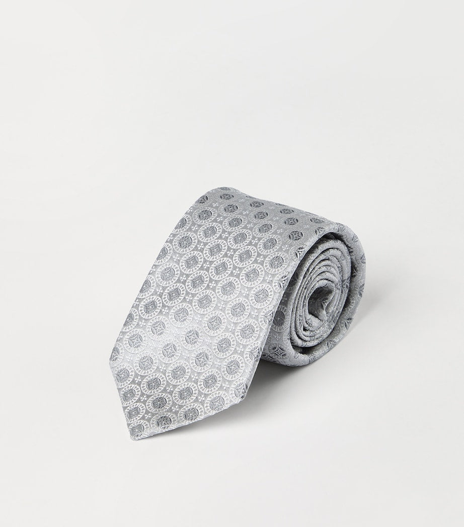Brunello Cucinelli silk jacquard tie 7.5cm - British product