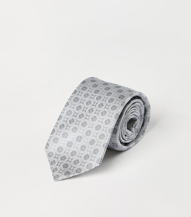 Brunello Cucinelli silk jacquard tie 7.5cm - British product