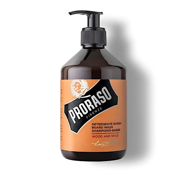 Proraso beard wash Wood & Spice 500ml, UK version