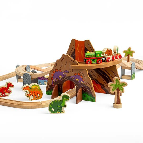 Bigjigs Rail Dinosaur Train Set GOODS Superdrug   