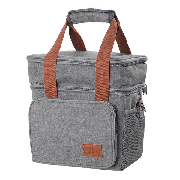 Livingandhome Double Deck Leakproof Lunch Tote Insulated Bag 10.5L