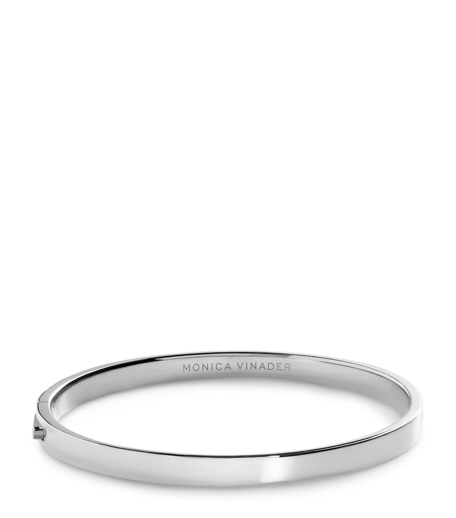 Monica Vinader sterling silver Essentials bangle - British product