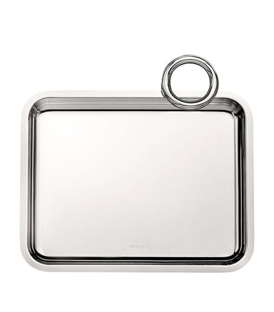 Harrods Versilbertes Tablett mit schrägem Rundgriff, 20cm x 16cm - Online kaufen bei McGrocer