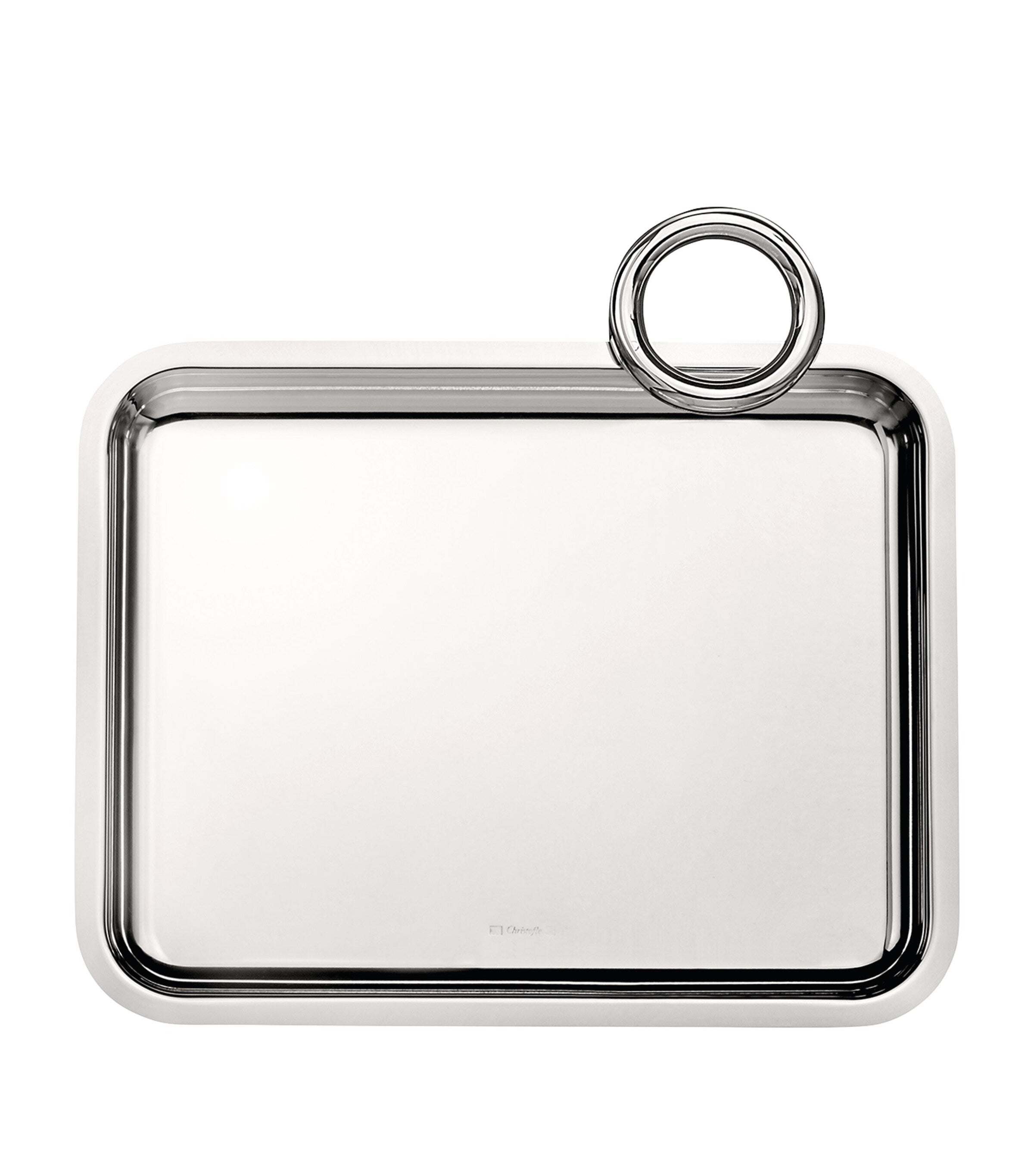 Christofle silver-plated serving tray, 20x16cm - British product