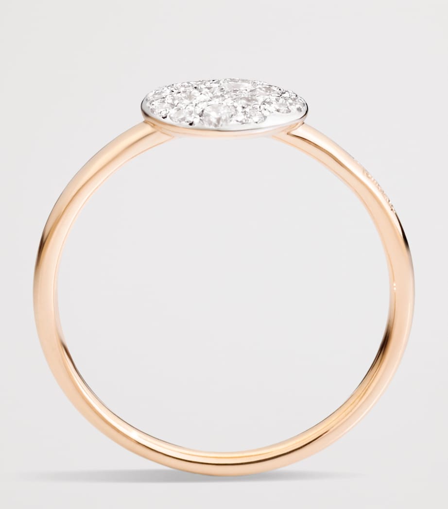 Pomellato Sabbia diamond ring in rose gold - British product