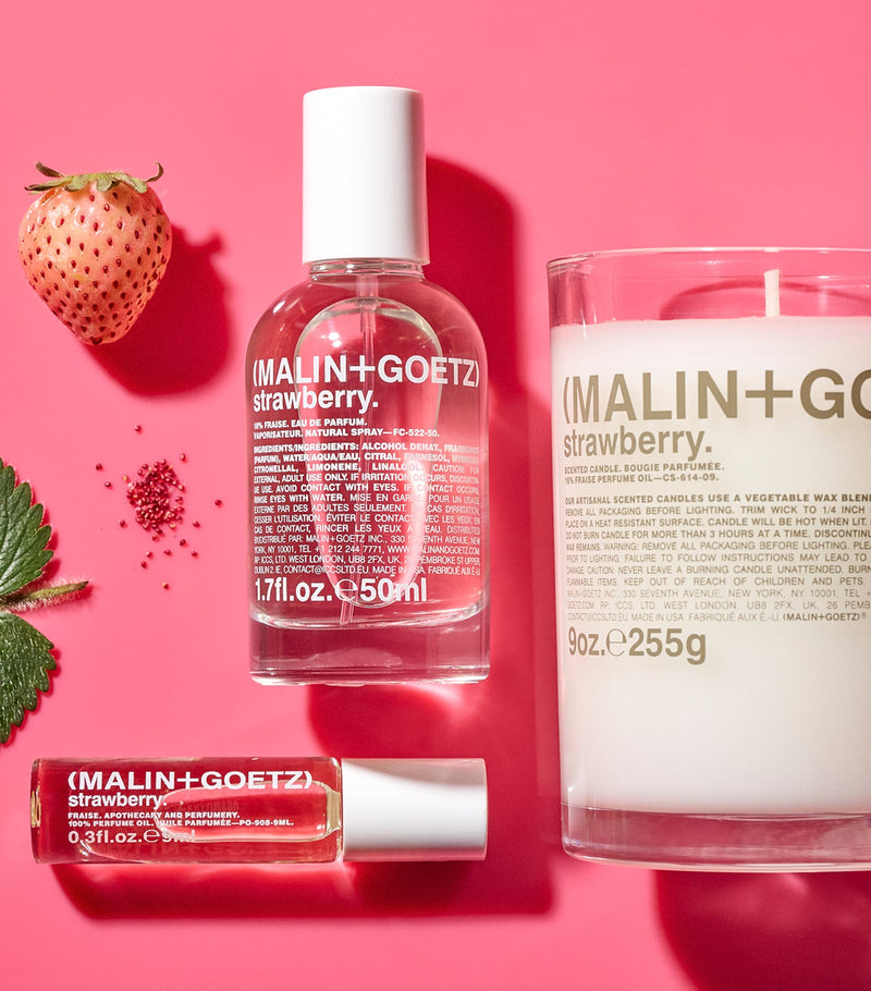 MALIN+GOETZ strawberry candle 255g, imported from the UK