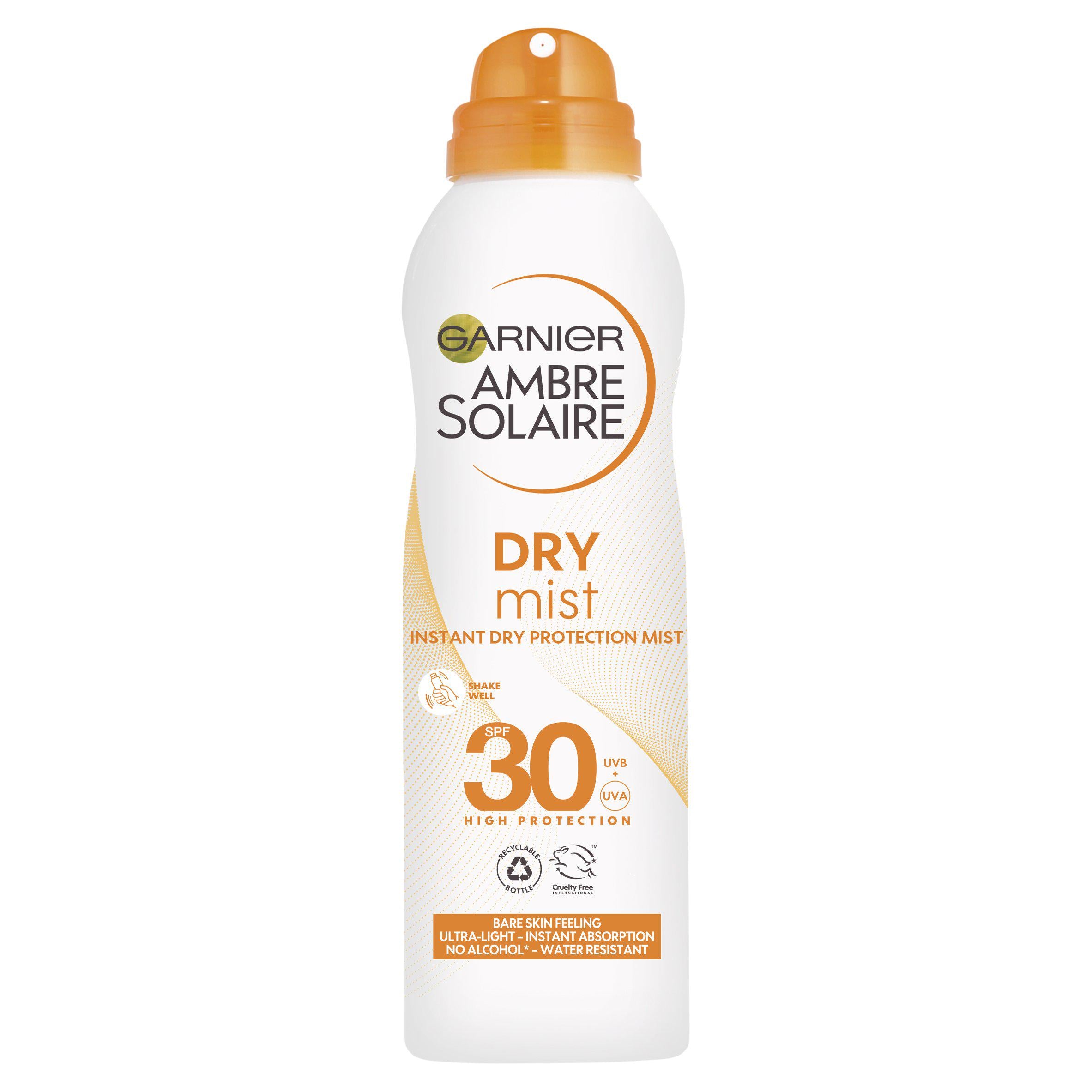 Garnier Ambre Solaire SPF 30 Dry Mist Spray 200ml GOODS Sainsburys   