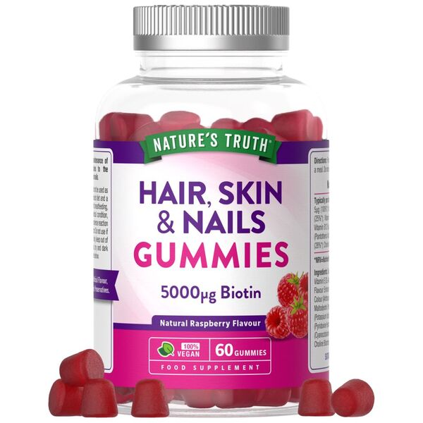 Nature's Truth Hair Skin Nails Gummies 60 Count, UK version