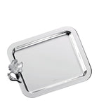 Christofle Anemone-Belle Époque silver-plated tray 20x16cm, UK version