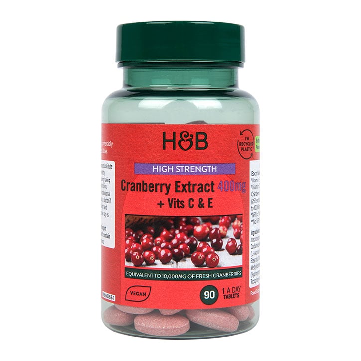 Holland & Barrett High Strength Cranberry Extract 400mg 90 Tablets GOODS Holland&Barrett   