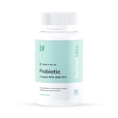 Holland & Barrett Bettervits Probiotic Complex with 30B CFU 30 Capsules- Buy online at McGrocer
