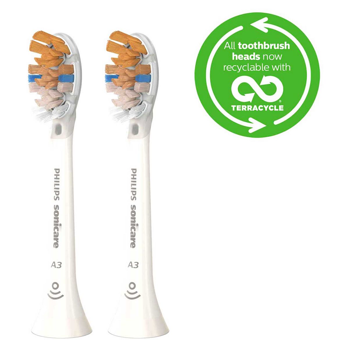 Philips Sonicare Premium All-in-One White Replacement Brush Heads 2 Pack HX9092/10   GOODS Boots   