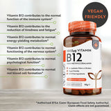 Nutravita Vitamin B12 supplement 1000mcg 450 tablets (British brand)