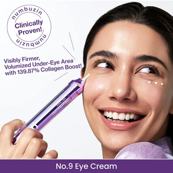 Numbuzin No.9 NAD+ retinol volumetox eye cream - British product