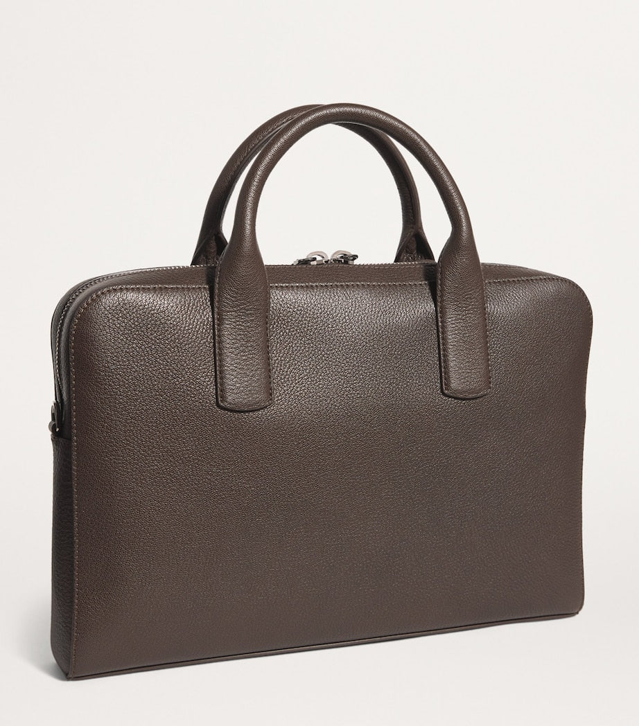 Giorgio Armani Italian leather briefcase, UK version