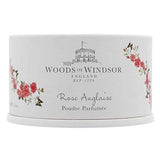 Woods of Windsor dusting powder True Rose 100g, imported from the UK