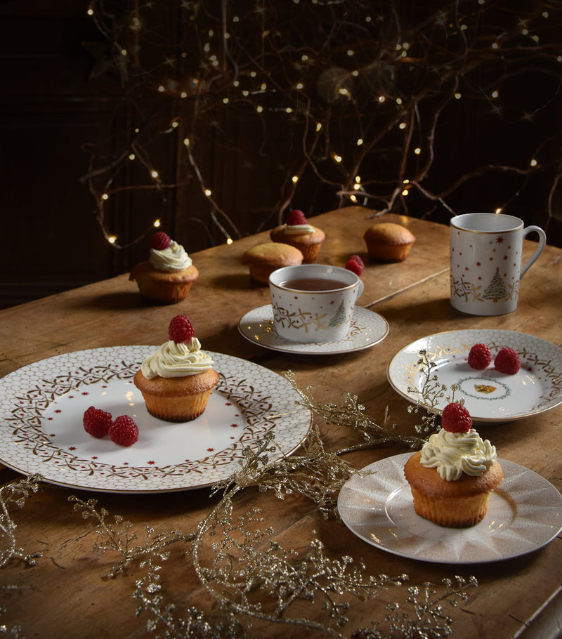 Bernardaud Noël bread and butter plate 16cm - British product