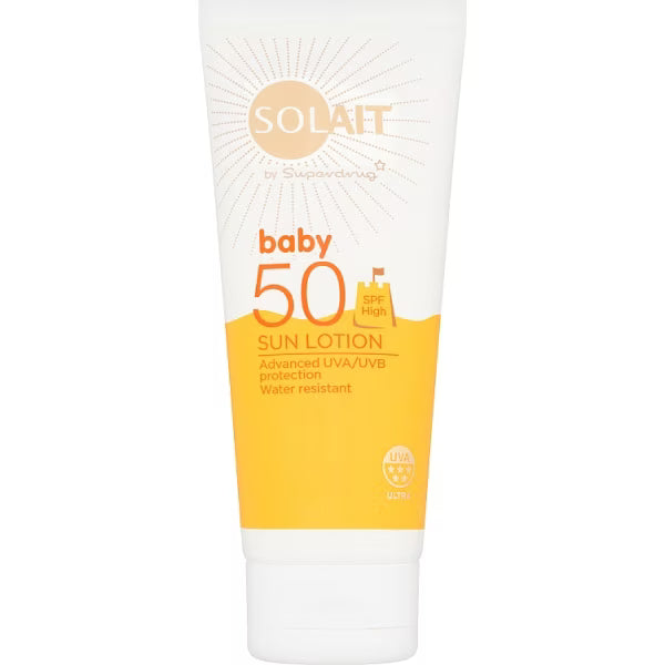 Superdrug Solait Baby Sensitive Sun Lotion SPF50