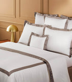 Yves Delorme Linea Platine Super King flat sheet 270cm x 295cm (British brand)