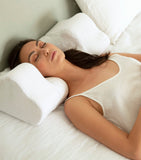 HYOUMANKIND Back Sleep Pillow with Linen Pillowcase 32cm x 57cm, UK version