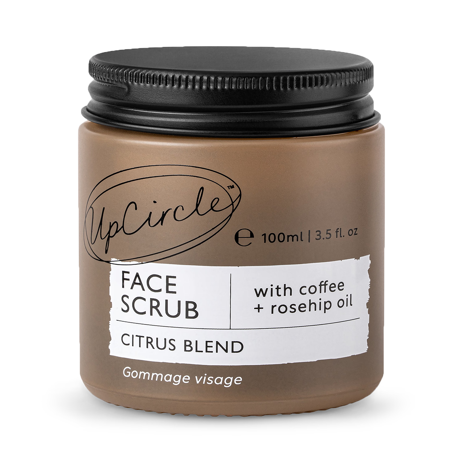 UpCircle Face Scrub Citrus Coffee Rosehip Oil 100ml (British brand)