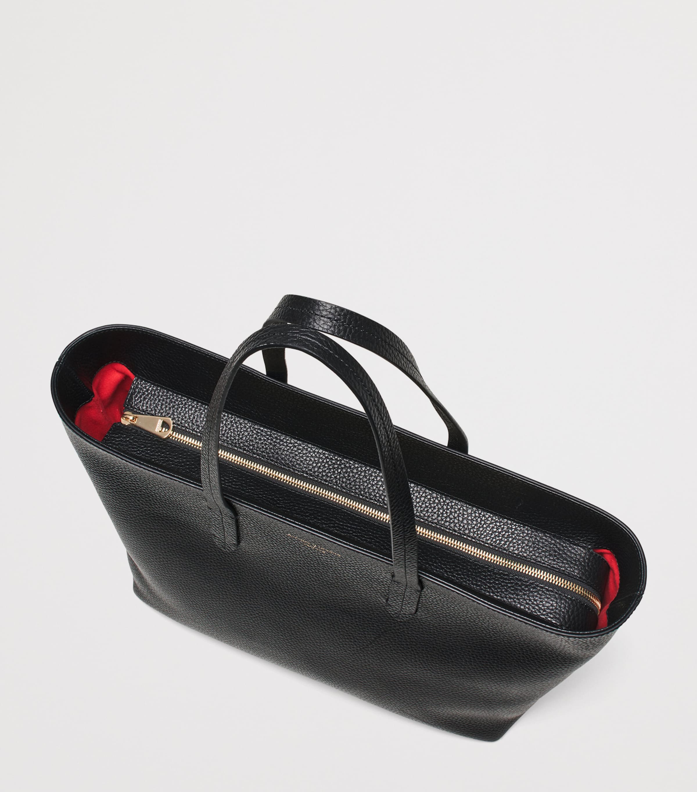 Aspinal of London East West tote bag leather - British product