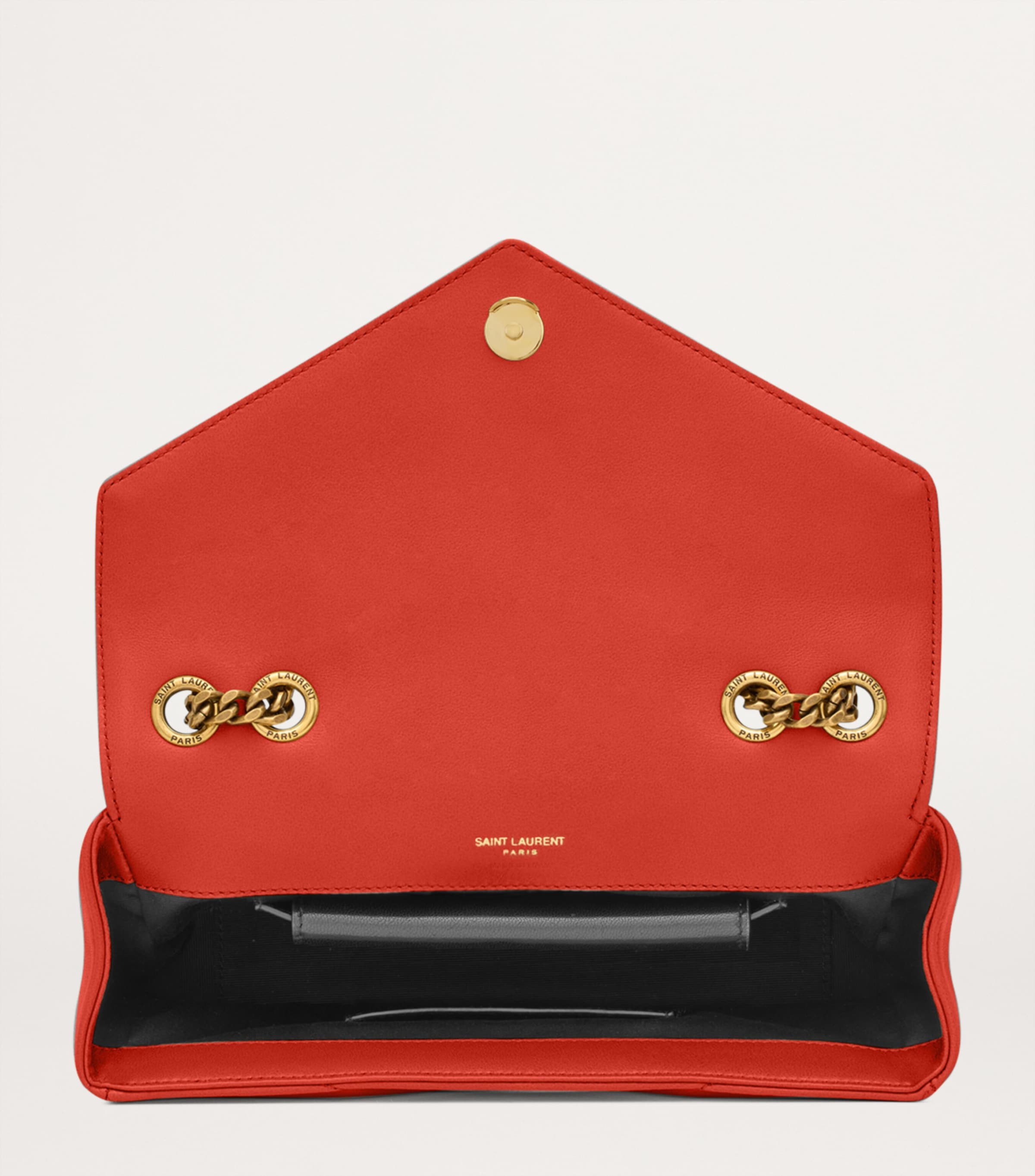 Saint Laurent small Loulou shoulder bag in matelassé lambskin, imported from the UK