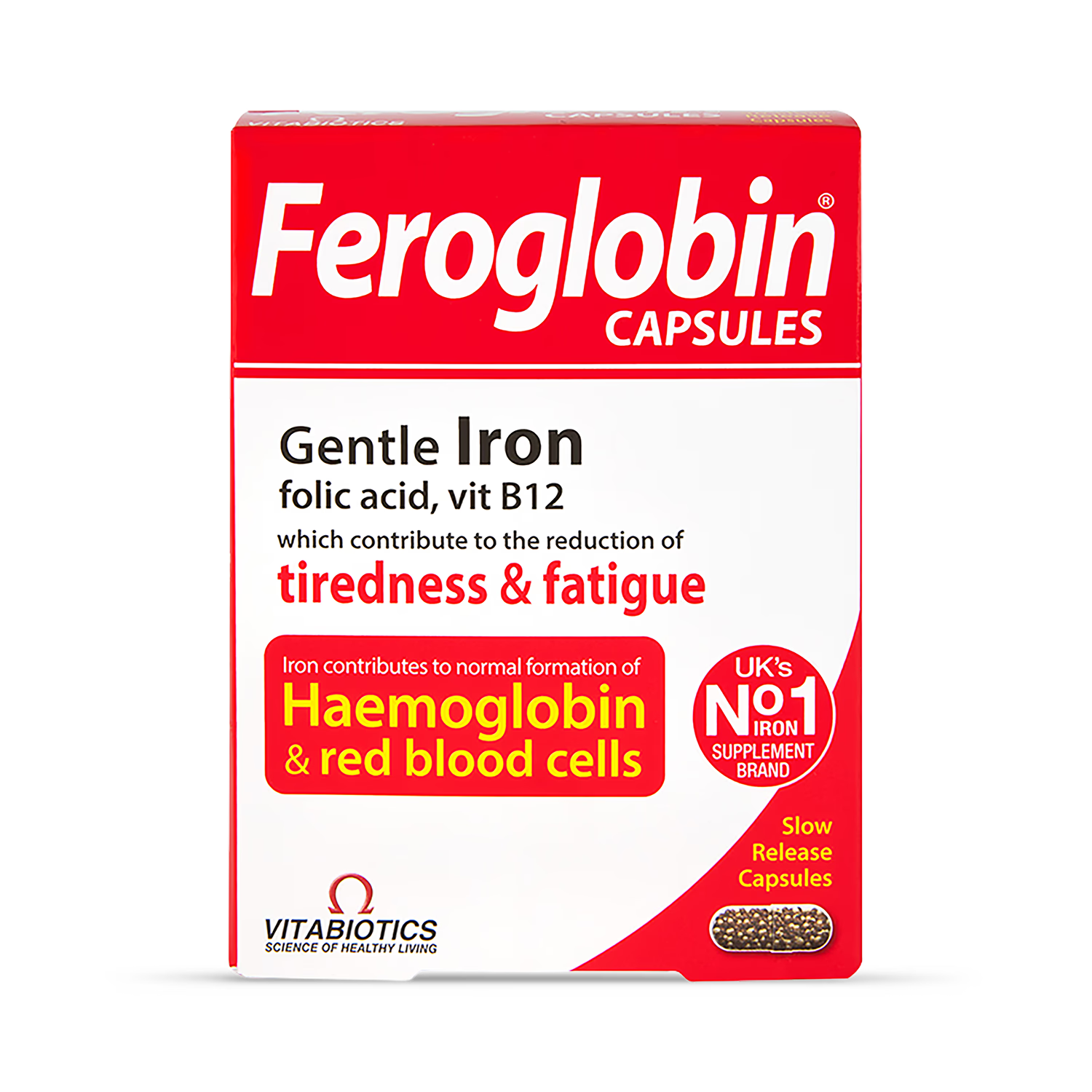 Vitabiotics Feroglobin B12 capsules 30 (British brand)