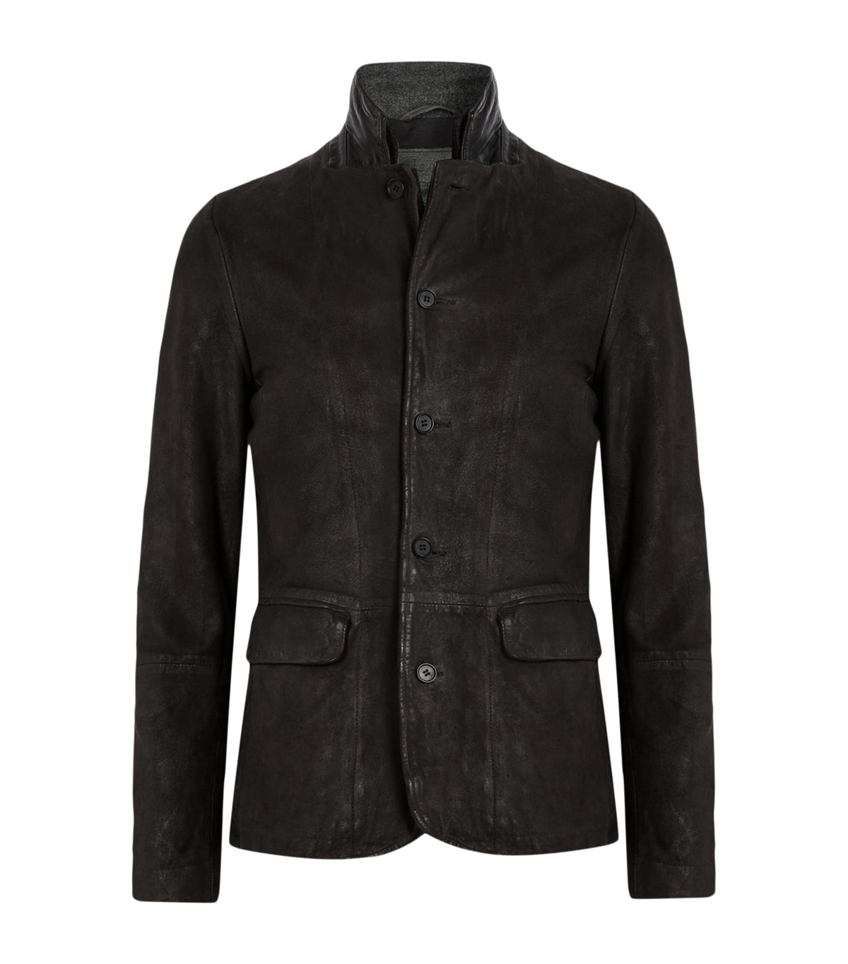 AllSaints Leather Survey Blazer - British fashion product