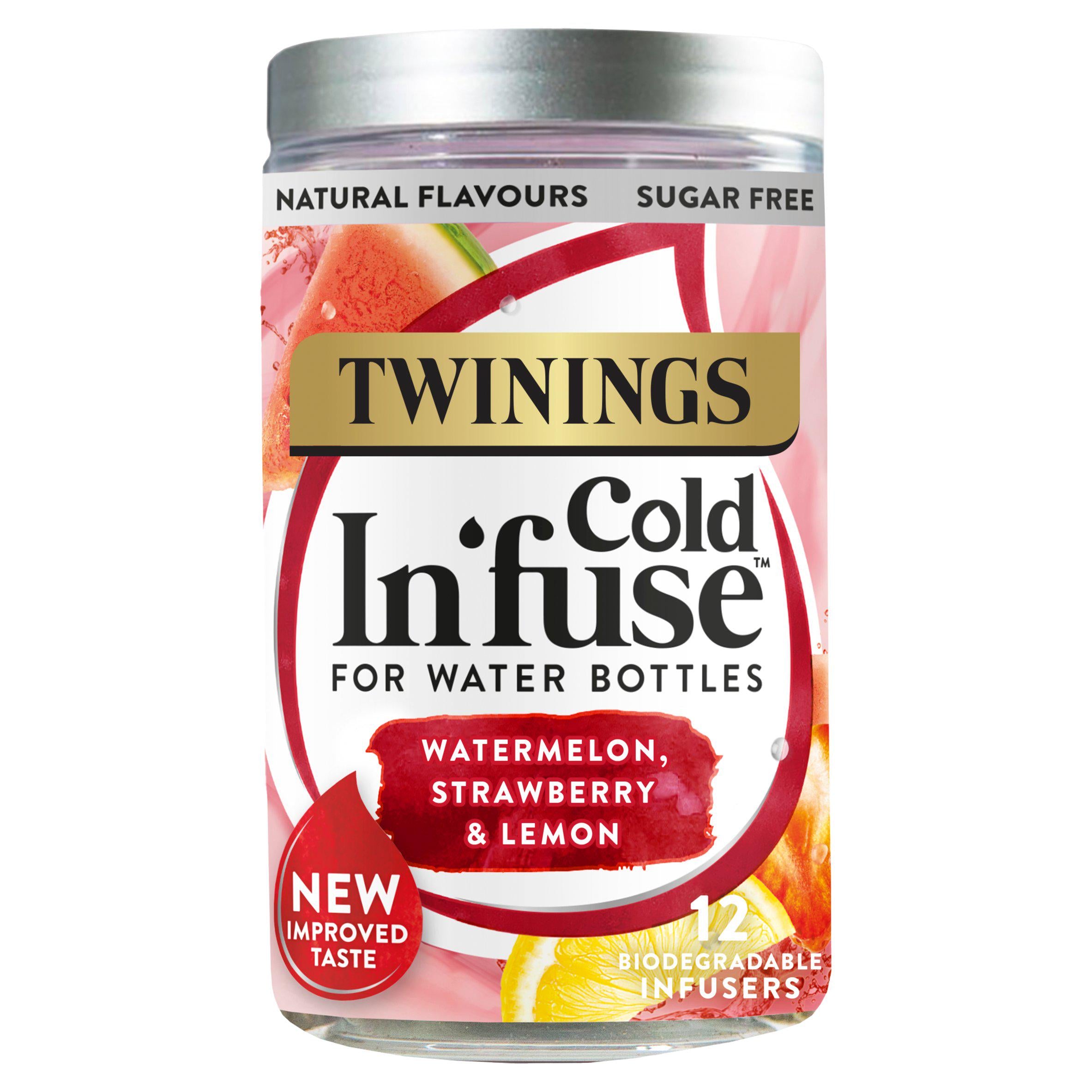 Twinings Cold In’fuse Watermelon, Strawberry & Lemon, 12 Infusers All tea Sainsburys   