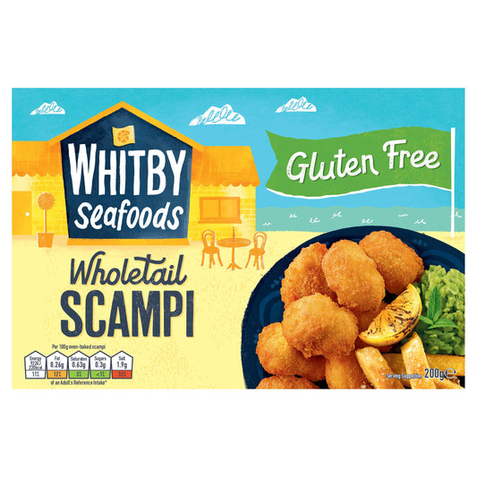 Whitby Gluten Free Wholetail Scampi 200g GOODS Sainsburys   