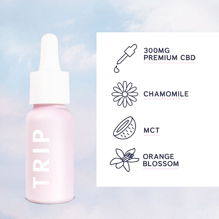TRIP Orange Blossom & Chamomile CBD Oil 300mg 15ml VARER Holland&Barrett