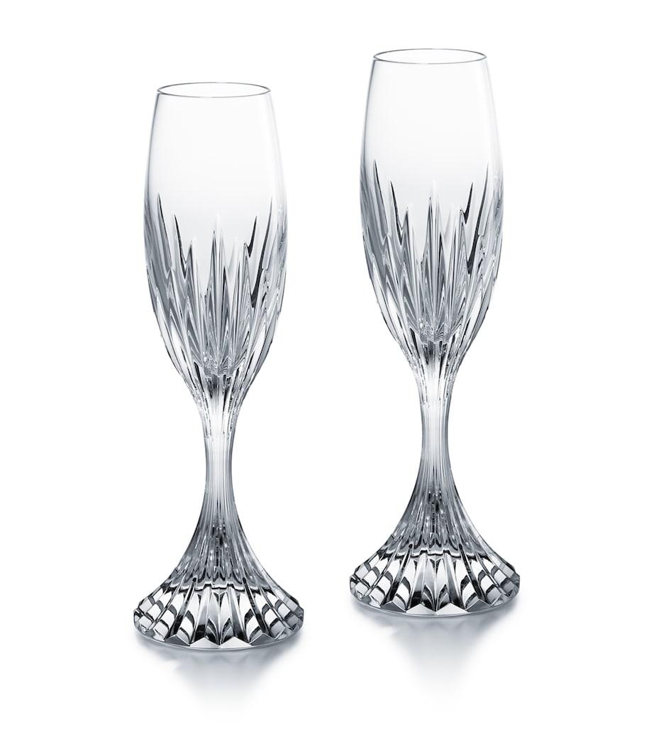 Baccarat Massena champagne flutes set of 2 - British product