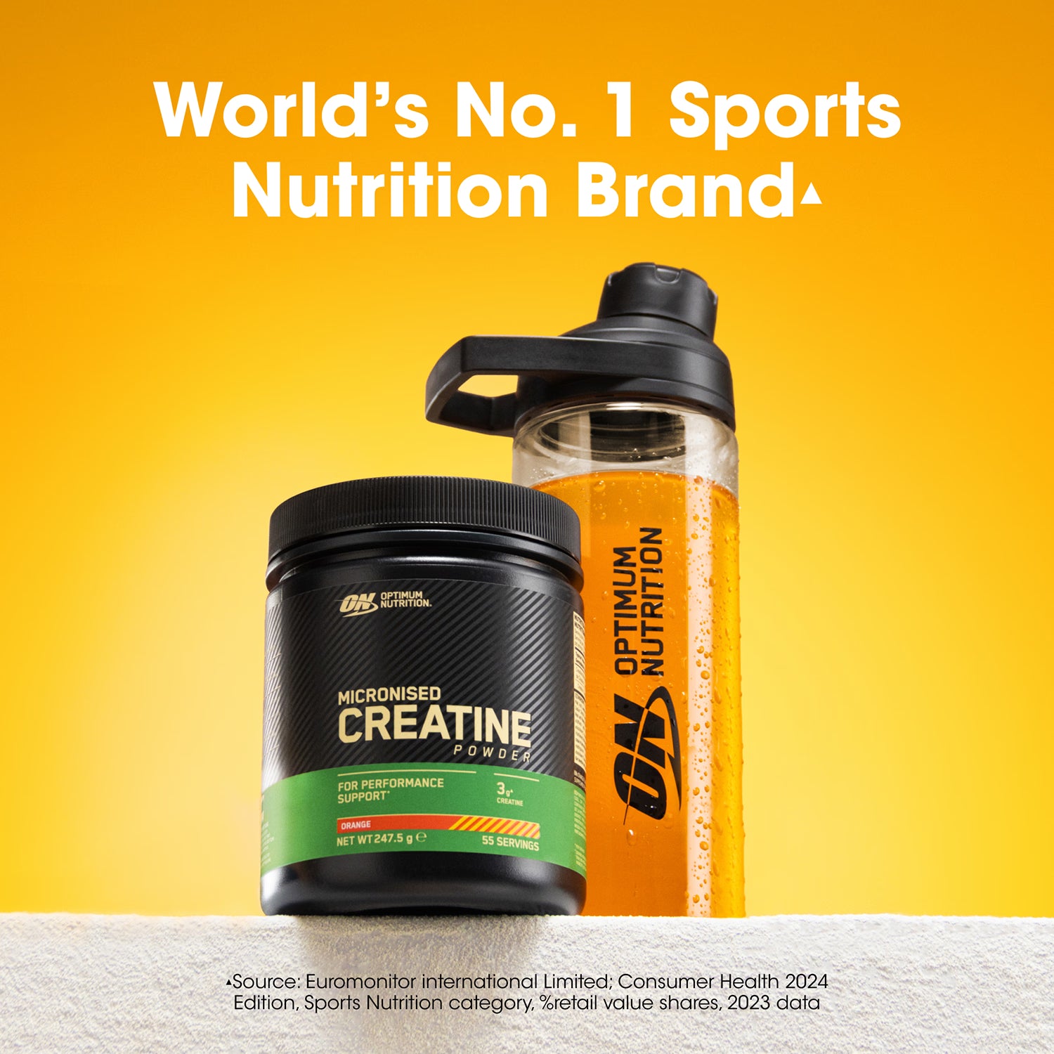 Optimum Nutrition creatine monohydrate orange 247.5g - British product