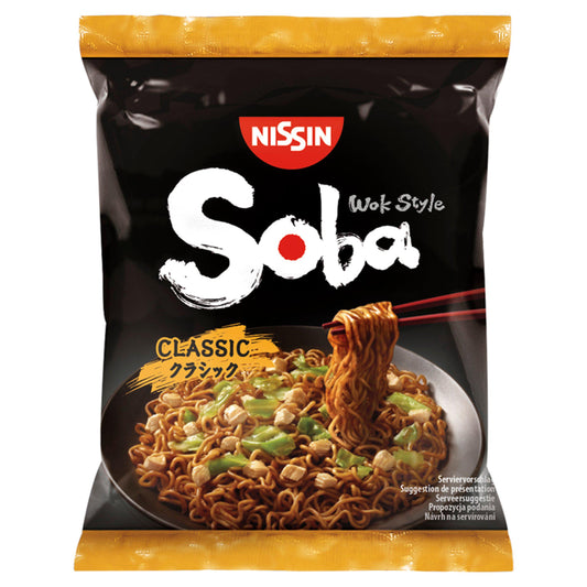 Nissin Soba Classic Wok Style Stir Fry Noodles 109g Instant snack & meals Sainsburys   