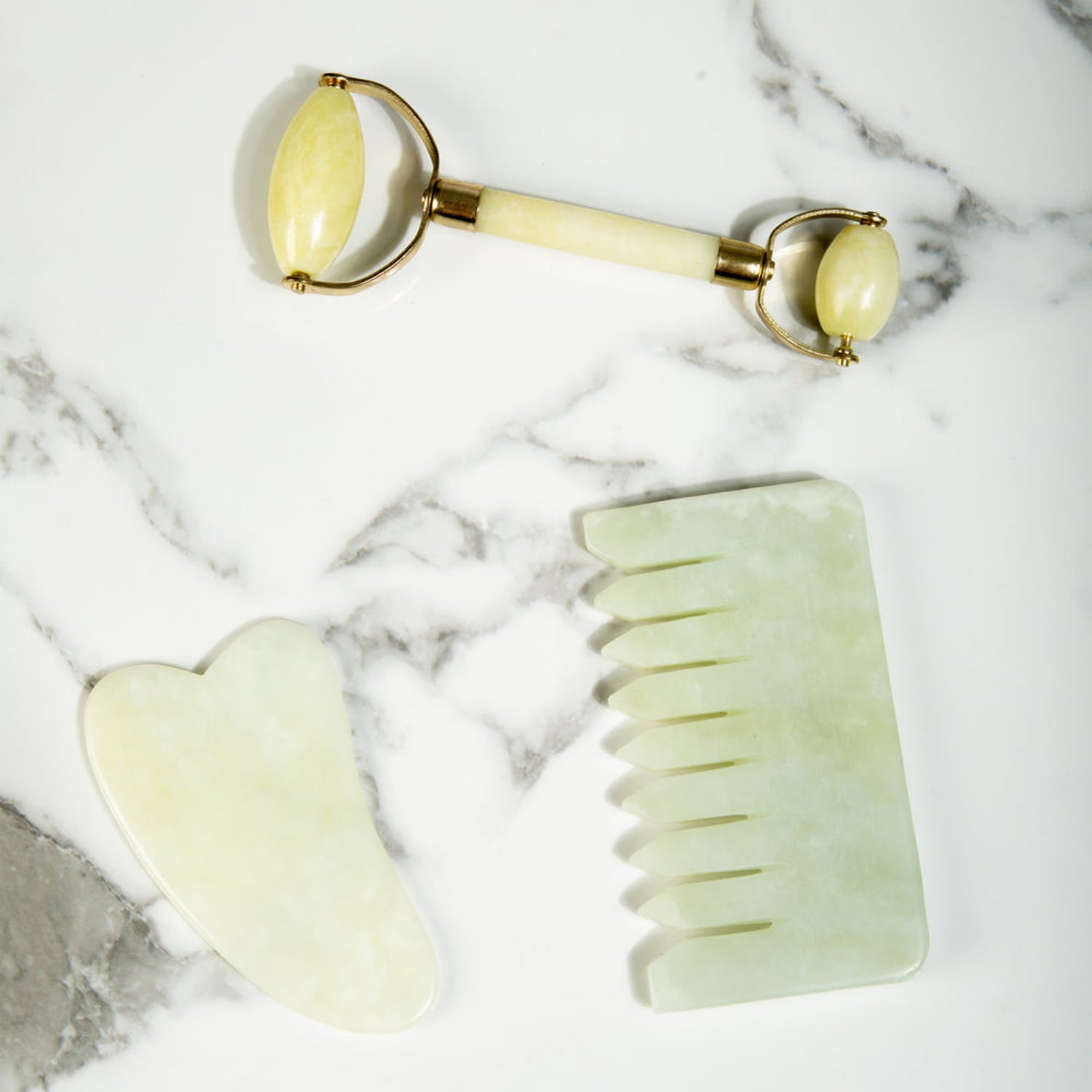 Beautiful Crystal double jade roller, imported from the UK