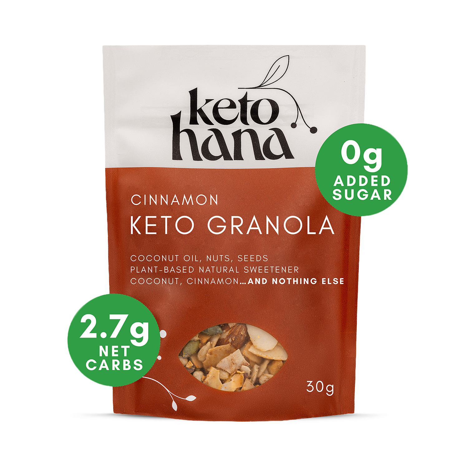 Keto Hana cinnamon granola 300g - British product