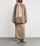 Max Mara cashmere monogram scarf luxury accessory, UK version