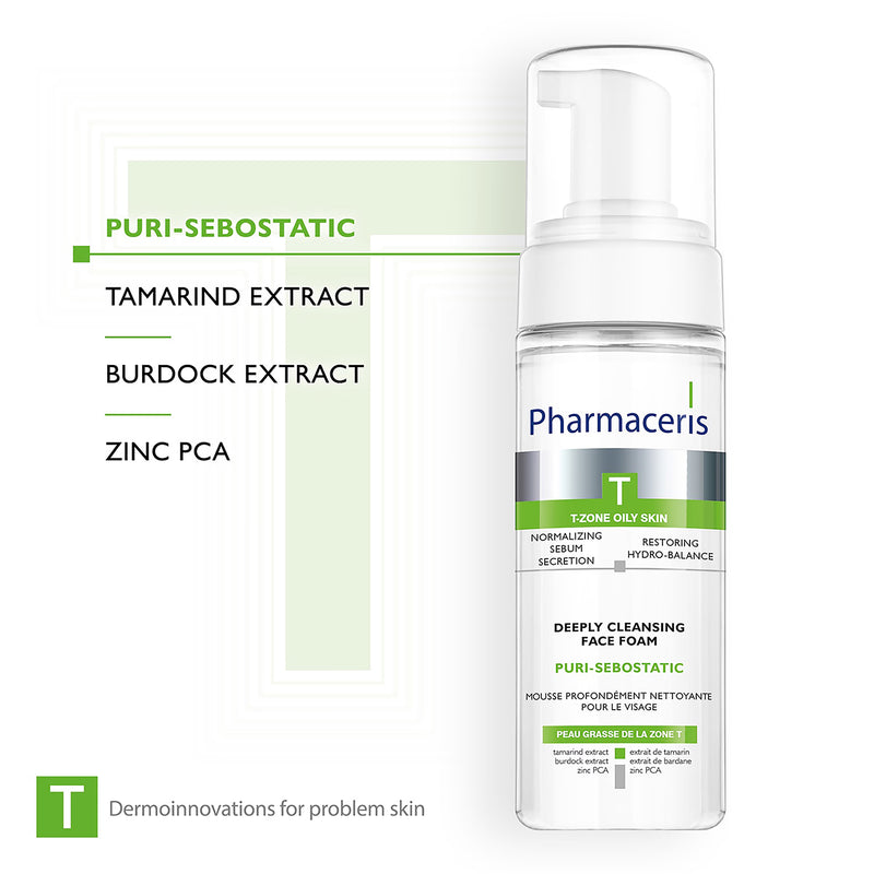 Pharmaceris Puri-Sebostatic cleansing foam 150ml, UK version