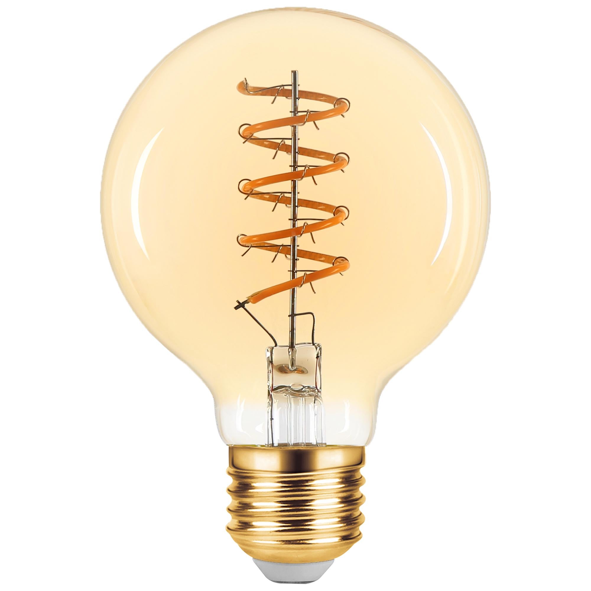 Sainsbury's Home Spiral Filament G80 Small Globe 4.5W ES Light Bulb GOODS Sainsburys   